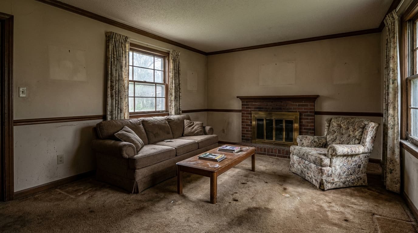 Living room before updates